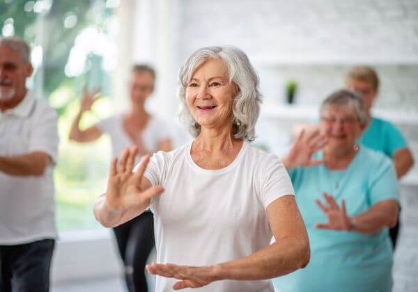 tai chi exercise helps to relieve stress in elderly